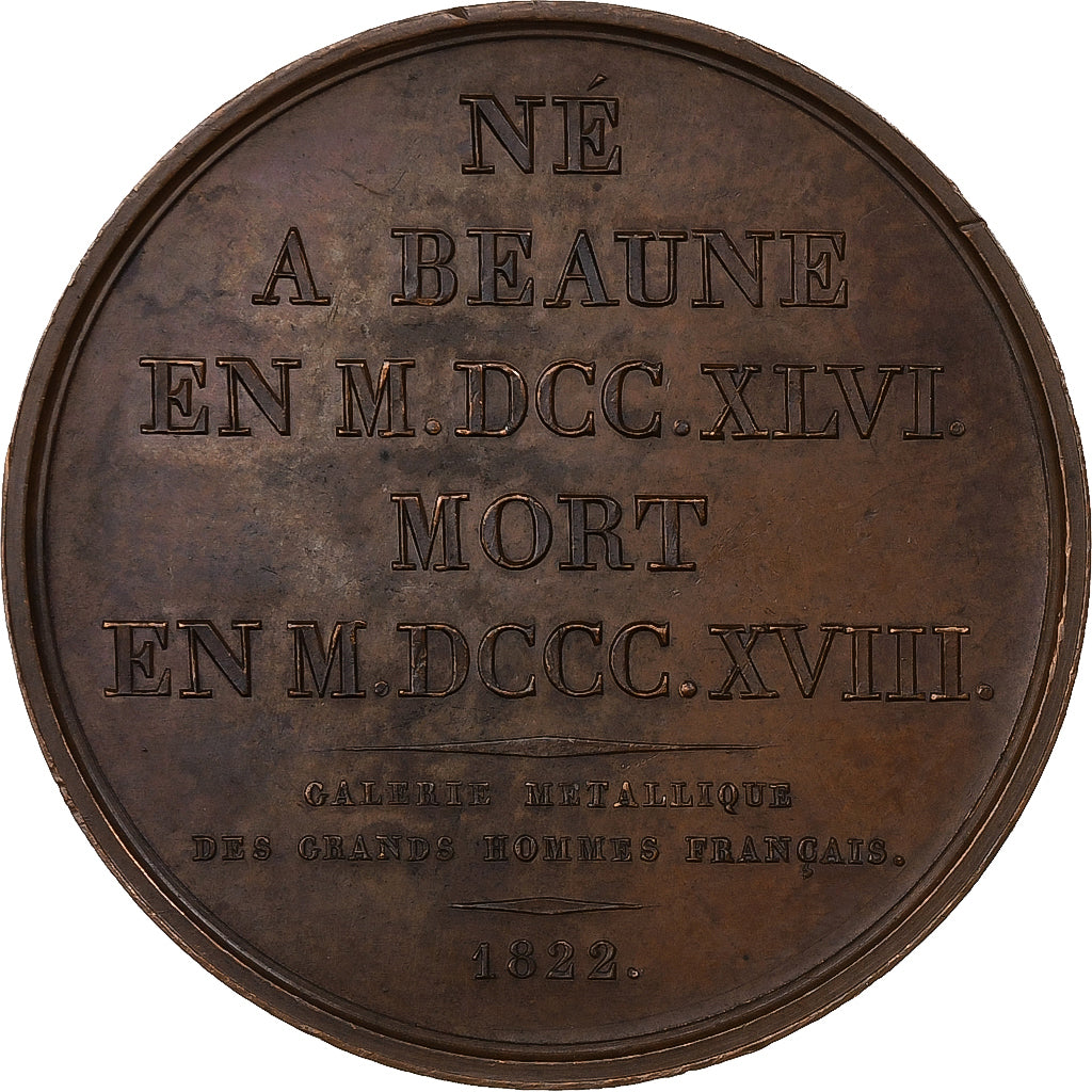 Francia, medaglia, Gaspard Monge, Galerie métallique, 1822, Rame, Gatteaux