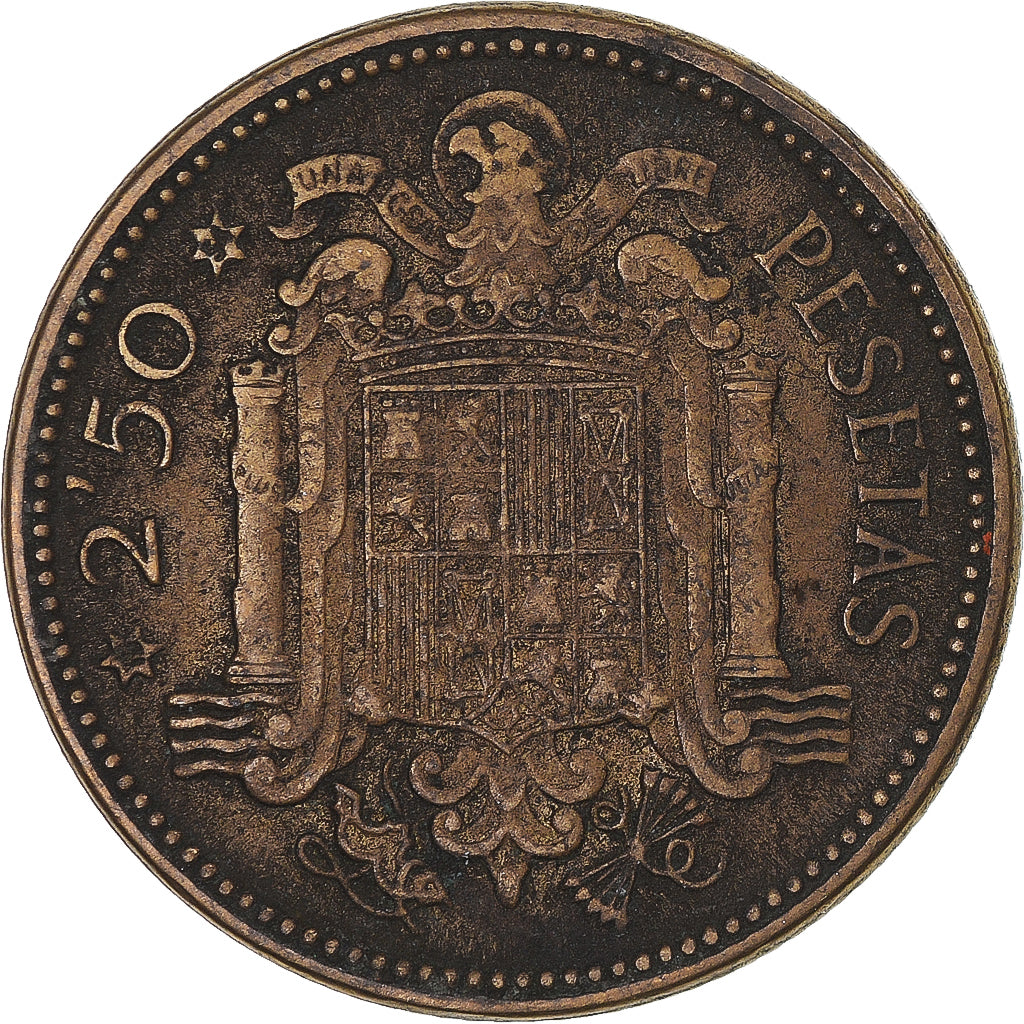 Münze, Spanien, 2-1/2 Pesetas, 1953