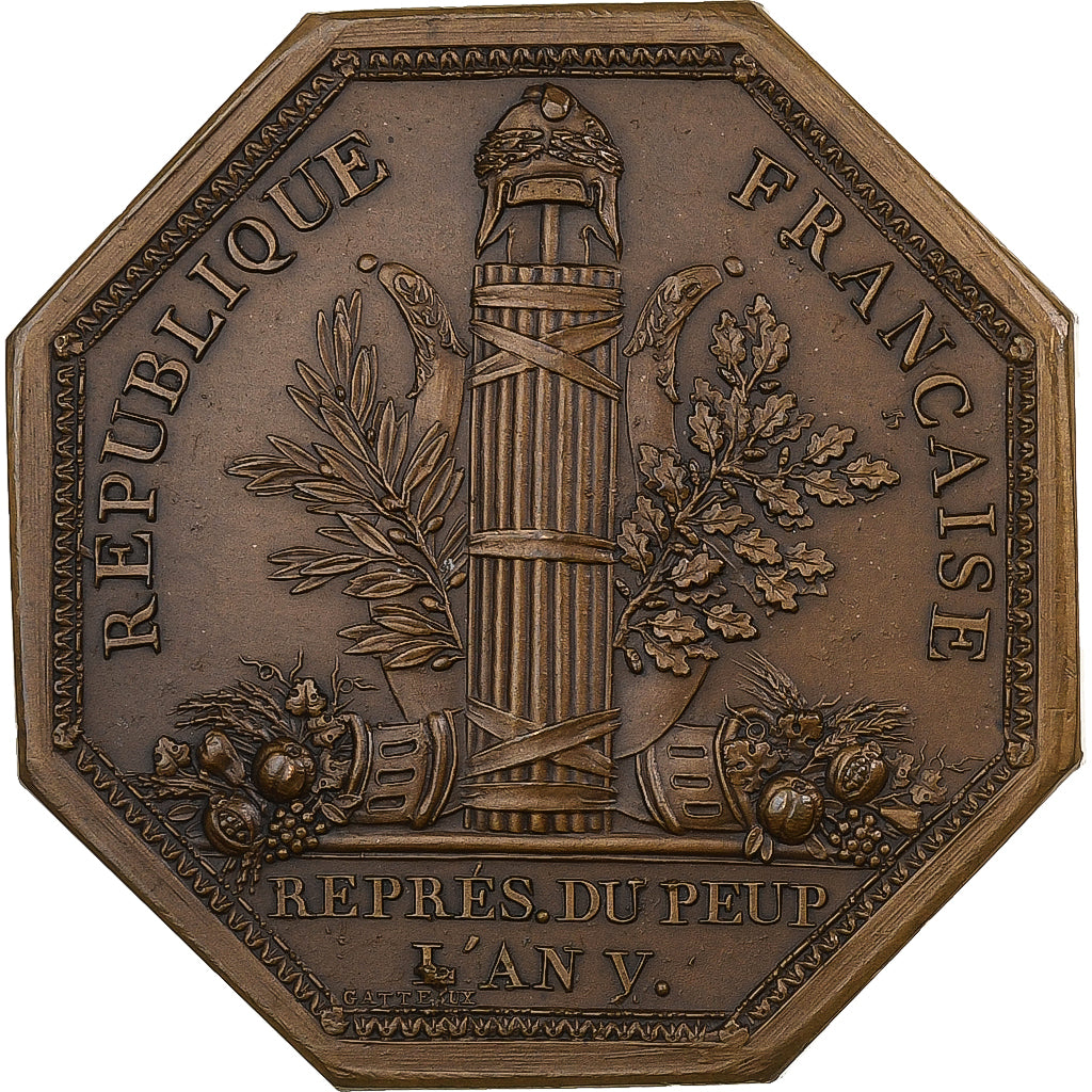 France, Medal, Conseil des Cinq Cents, Représentant du Peuple, MDP, Bronze