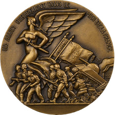 Frankreich, Medaille, Les alliés débarquent dans le midi de la France, Bronze