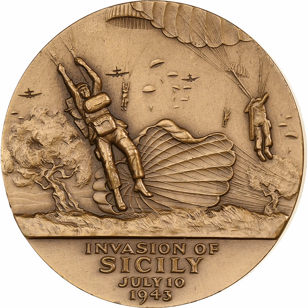 Estados Unidos da América, medalha, Georges S. Patton, Invasion of Sicily