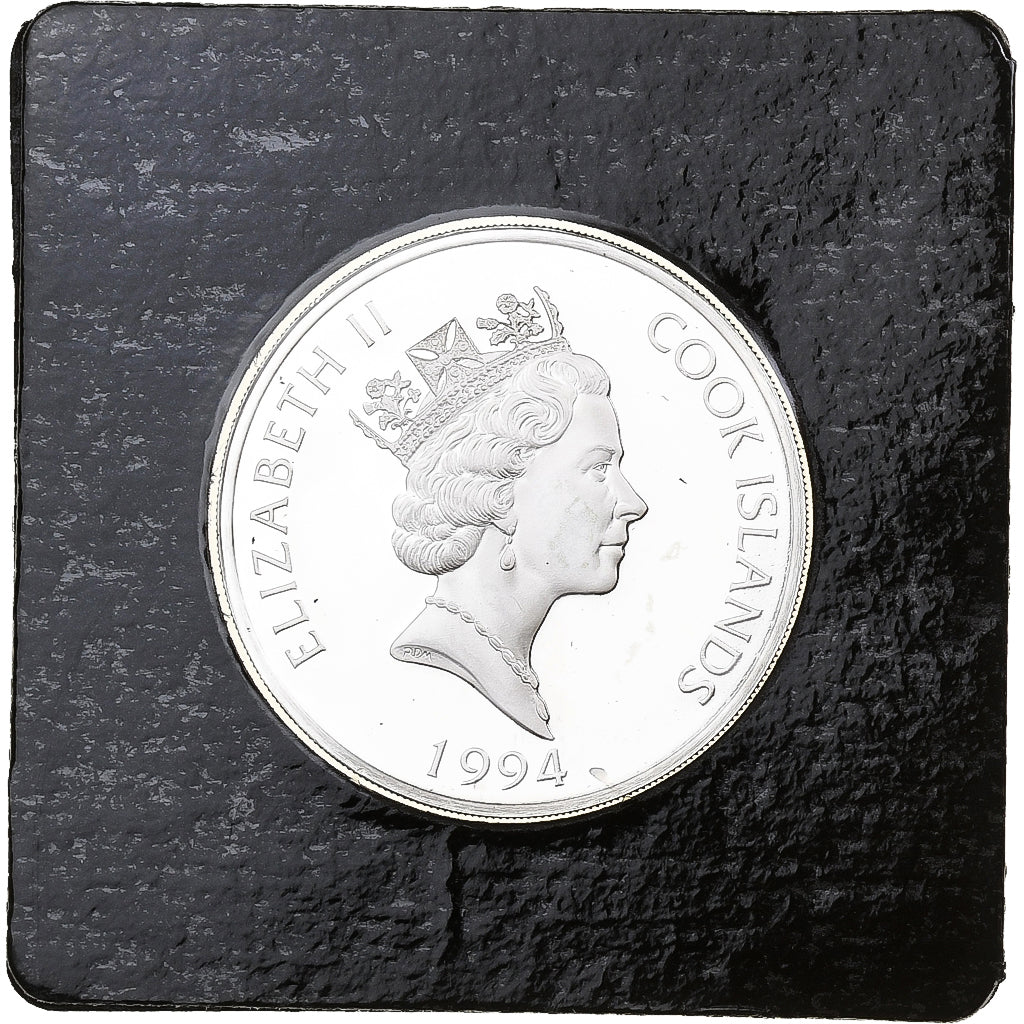 Cookinseln, Elizabeth II, 10 Dollars, Captain James Cook, 1994, Franklin Mint