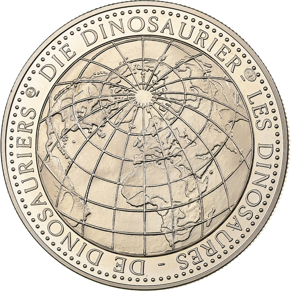 Belgio, medaglia, 75 millions d'années - Protoceratops, Rame-nichel, SPL