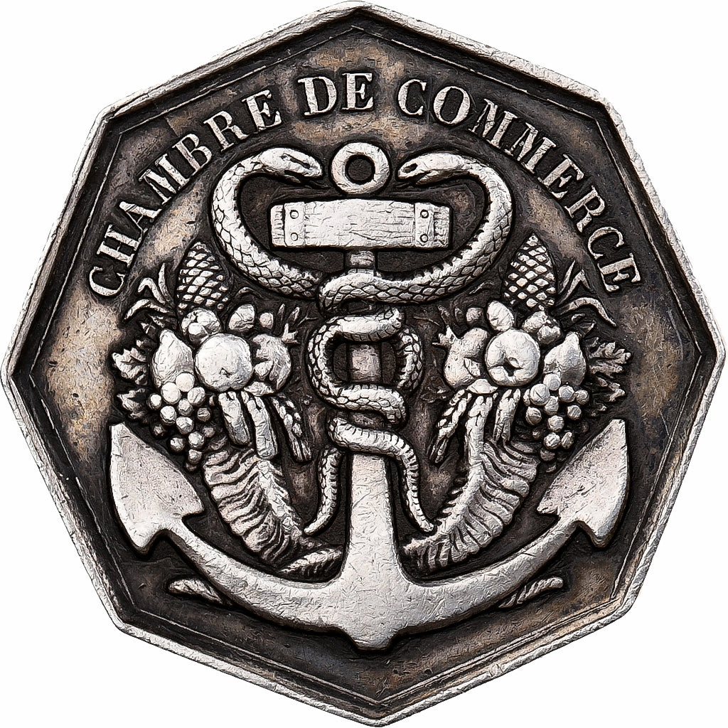 Frankrijk, Token, Chambre de Commerce, Havre de Grace, Zilver, Barre, PR