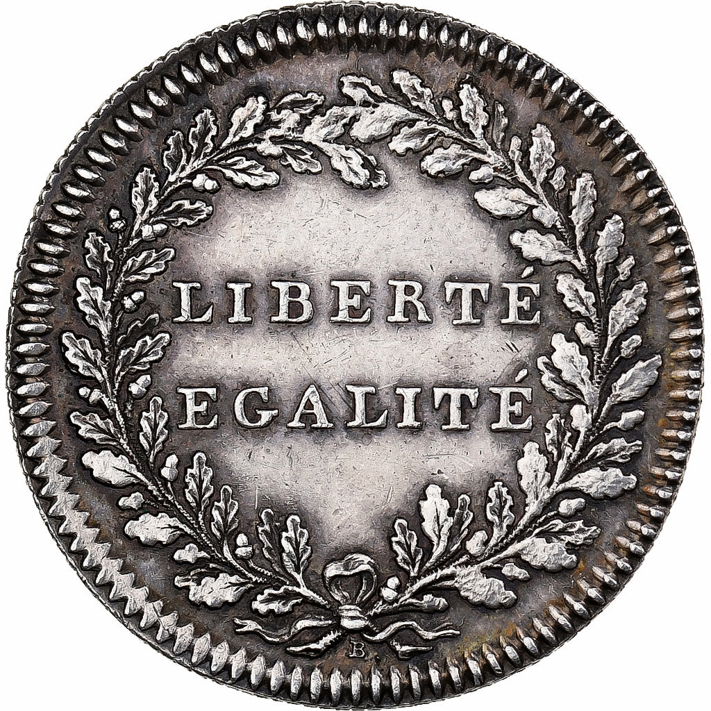 France, Token, Liberté Égalité, Silver, Bernier, EF(40-45)