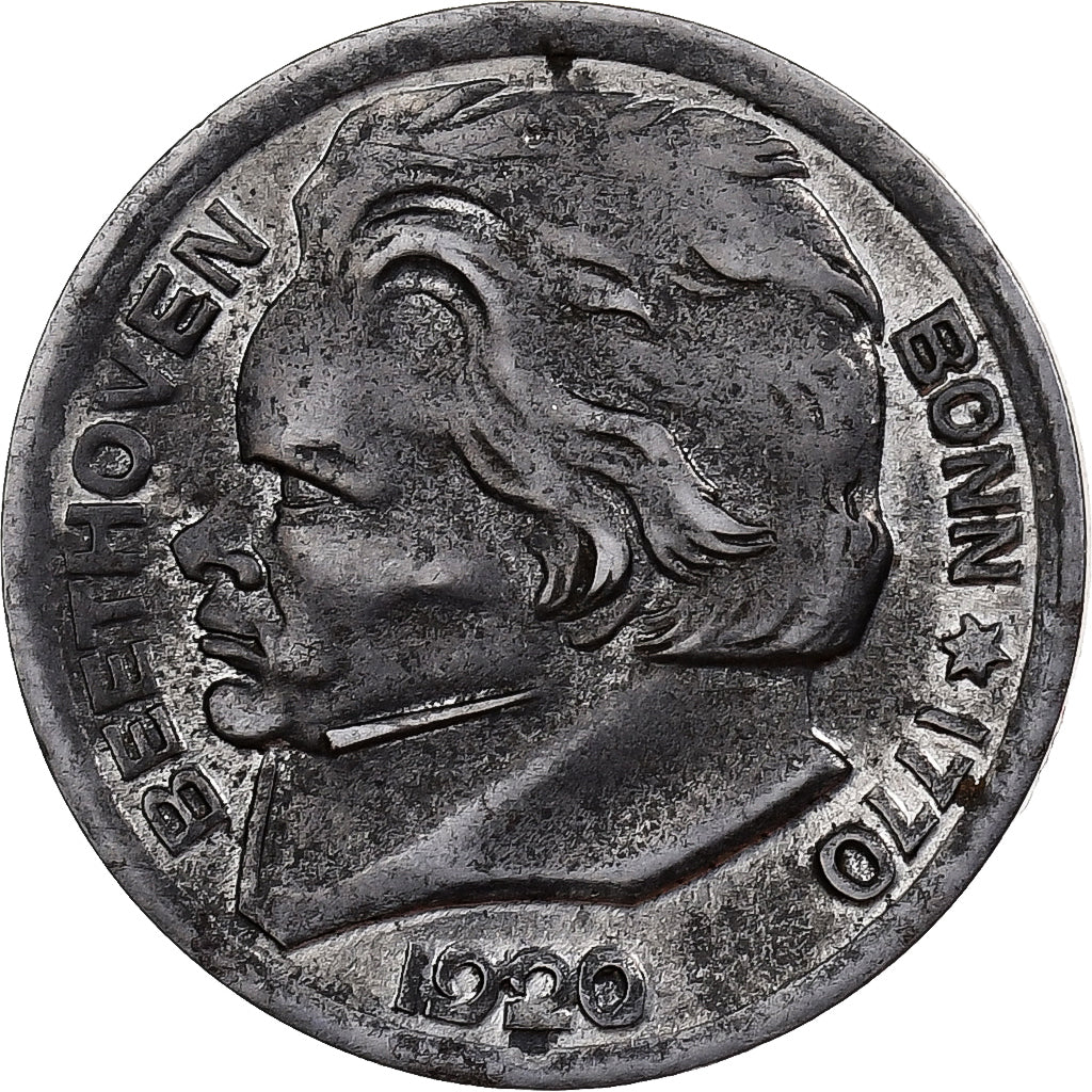 Deutschland, City of Bonn, 10 Pfennig, 1920, SS, Iron