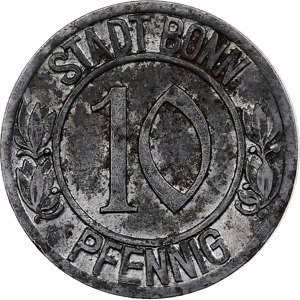 Deutschland, City of Bonn, 10 Pfennig, 1920, SS, Iron