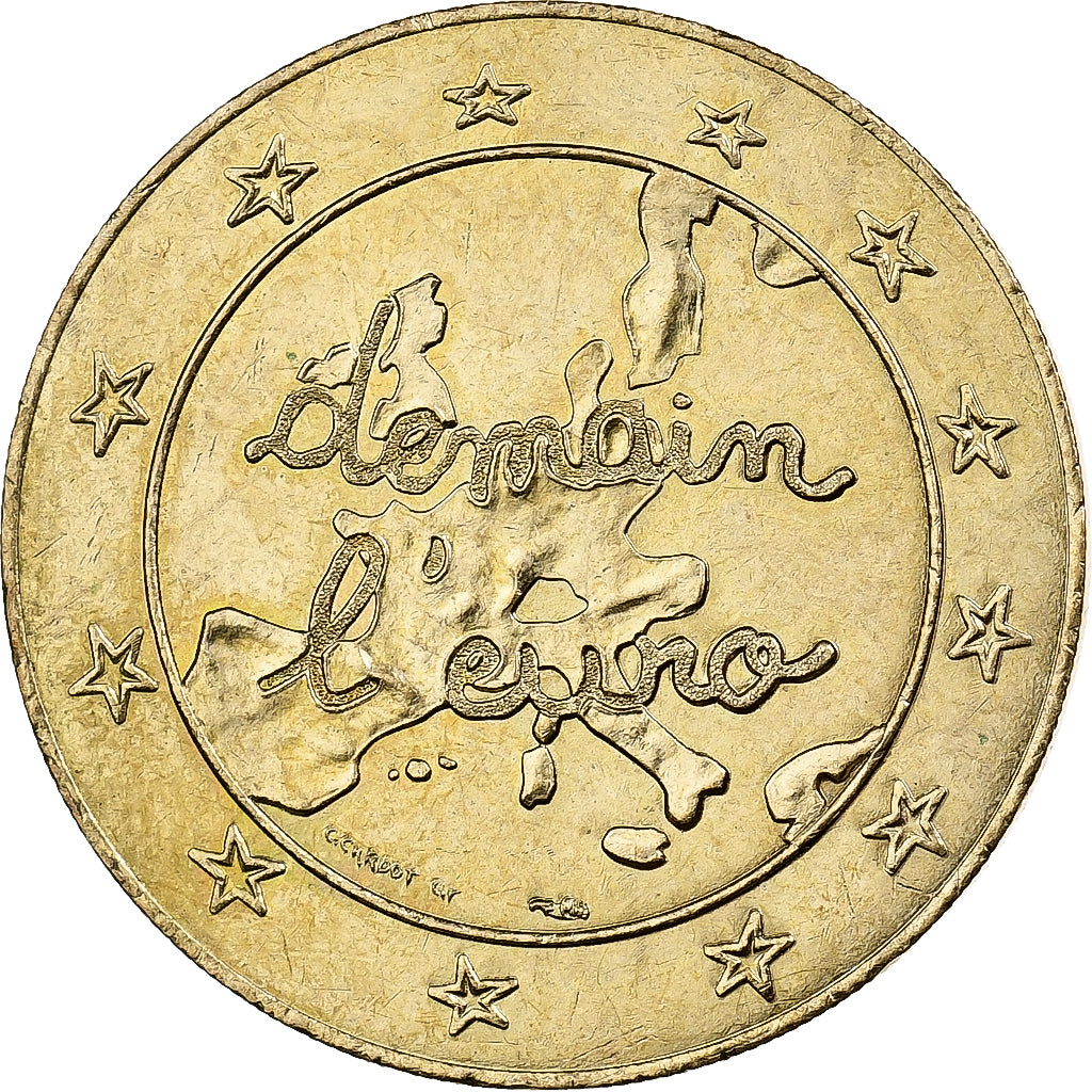 Frankreich, 1-1/2 Euro, Demain l'Euro, 1996, MDP, Messing, Cardot, UNZ