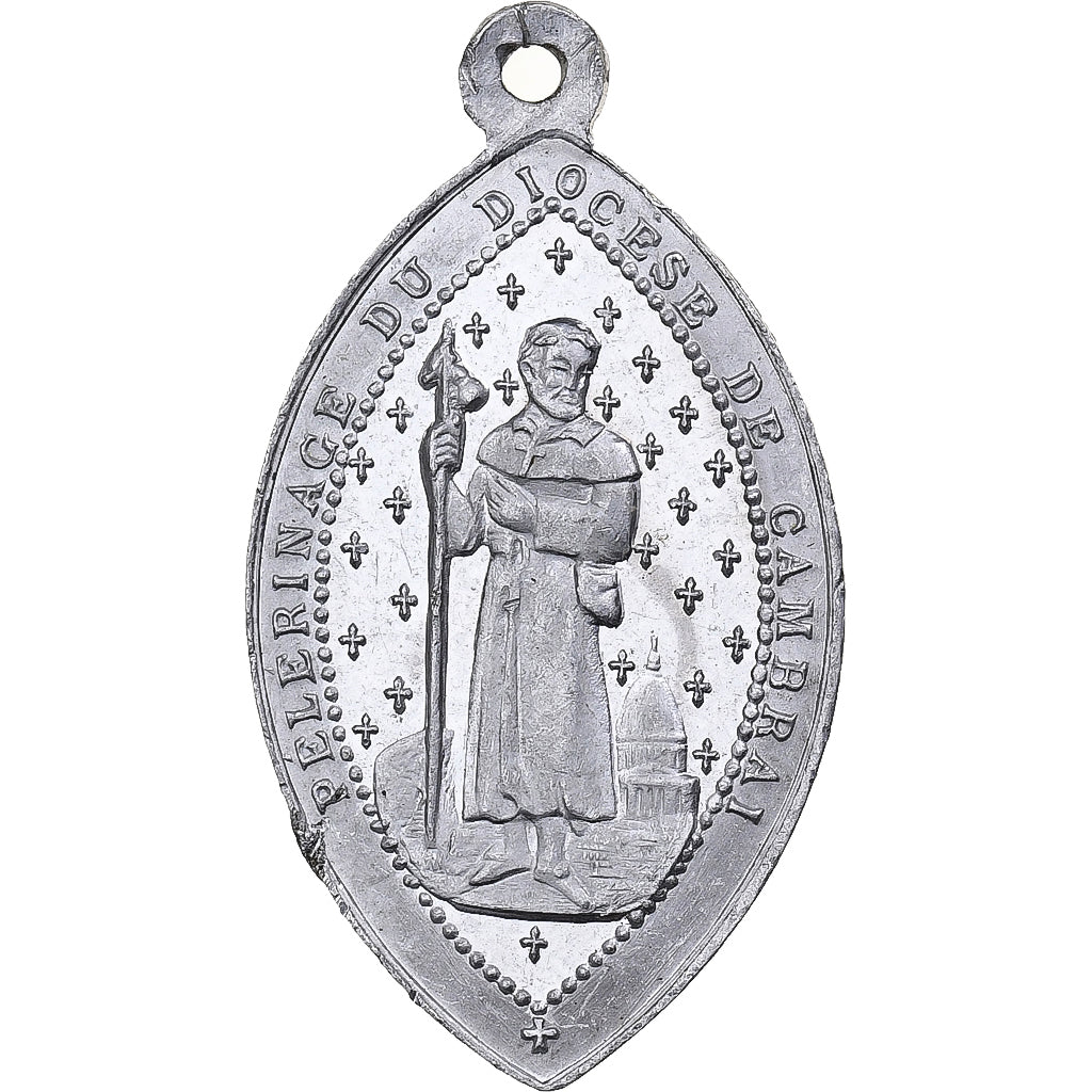 France, Medal, Pèlerinage du Diocèse de Cambrai, Aluminium, AU(55-58)