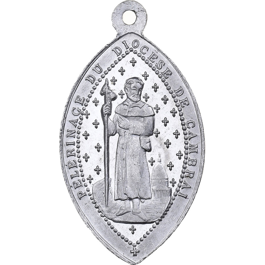 Frankreich, Medaille, Pèlerinage du Diocèse de Cambrai, Aluminium, VZ