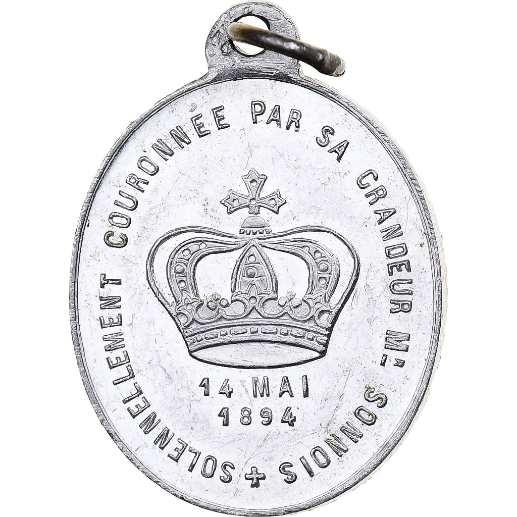 Francia, medalla, Couronnement Notre-Dame de Grâce, 1894, Aluminio, EBC