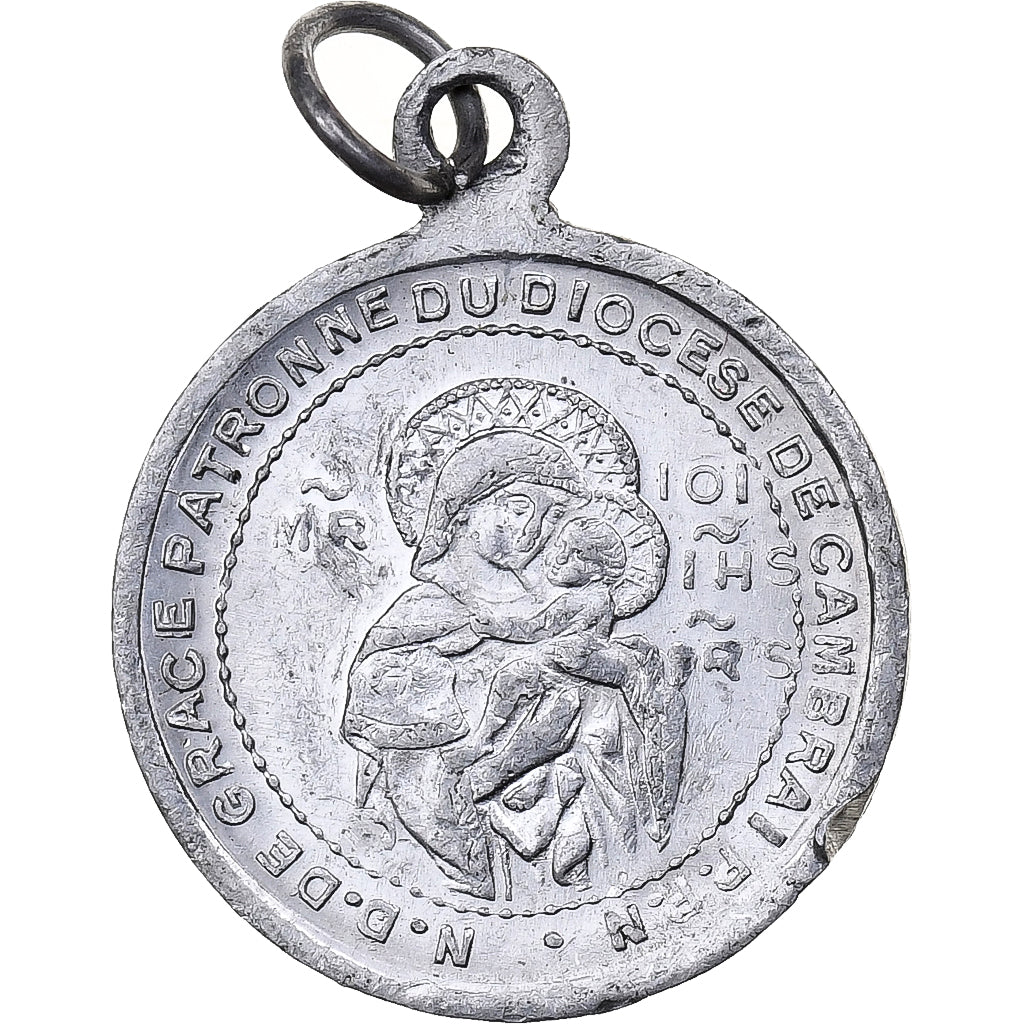 Frankreich, Medaille, Diocèse de Cambrai, Sacré-Cœur, Aluminium, SS