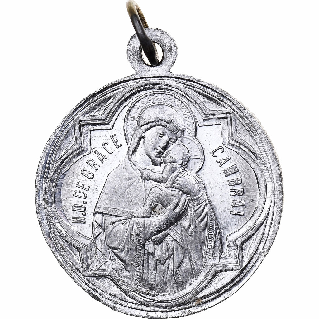 France, Medal, Diocèse de Cambrai, Sacré-Cœur, Aluminium, AU(55-58)