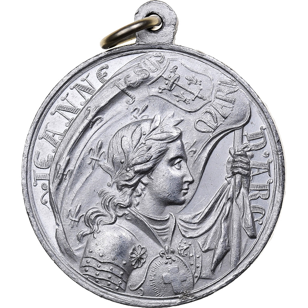 França, medalha, Jeanne d'Arc, Notre-Dame-de-Grace, Alumínio, AU(55-58)