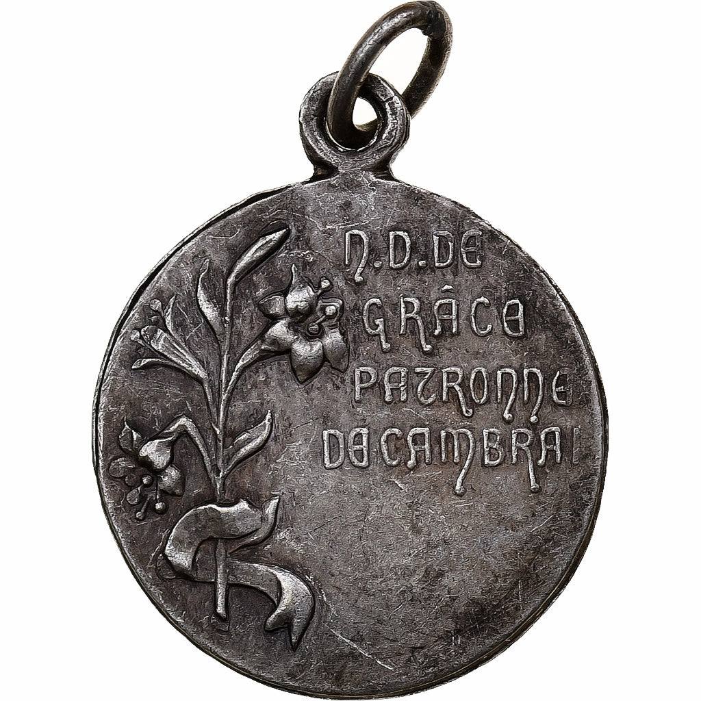 France, Medal, Notre-Dame-de-Grace, Cambrai, Cupronickel, AU(55-58)
