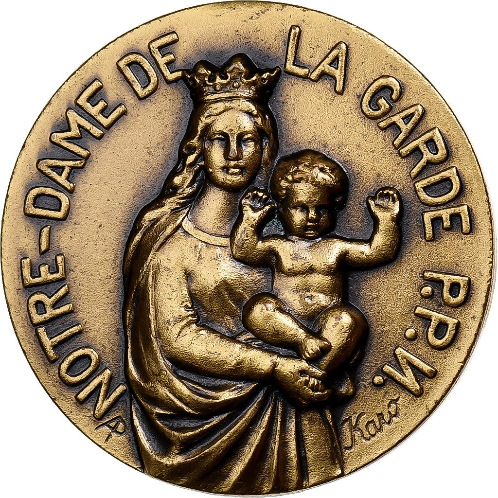 Francia, medaglia, Notre-Dame de la Garde, Bronzo, Karo, SPL