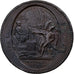 France, Monneron de 5 Sols, 1792 / AN 4, Birmingham, Bronze, EF(40-45)