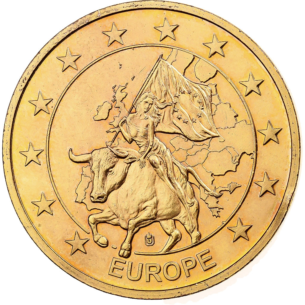 Belgium, Token, Europe, Brussels, Grand-Place, Gilt Bronze, MS(63)