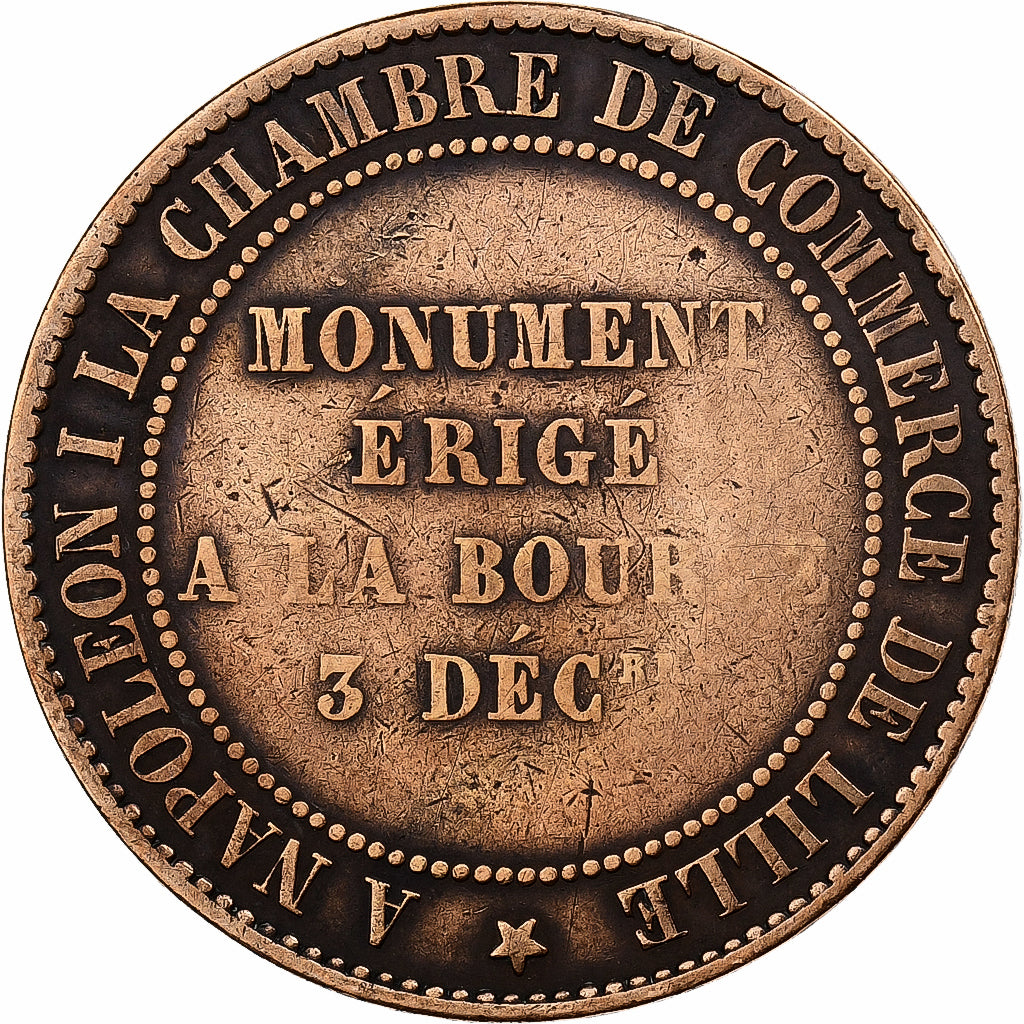 Francia, Module de 10 Centimes, Ville de Lille, À Napoléon Ier, Monument
