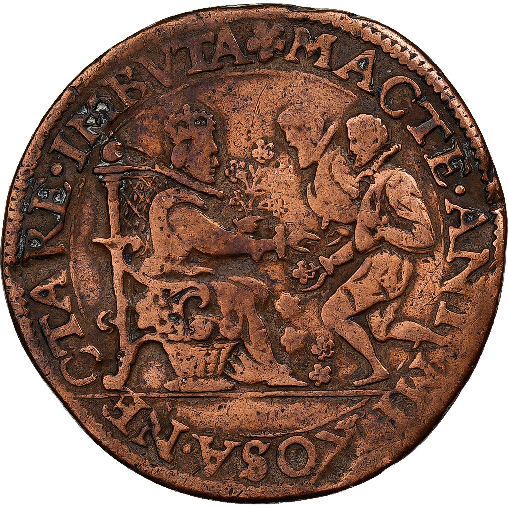 Belgio, ficha, Désir de Paix des États du Hainaut, 1585, Rame, MB