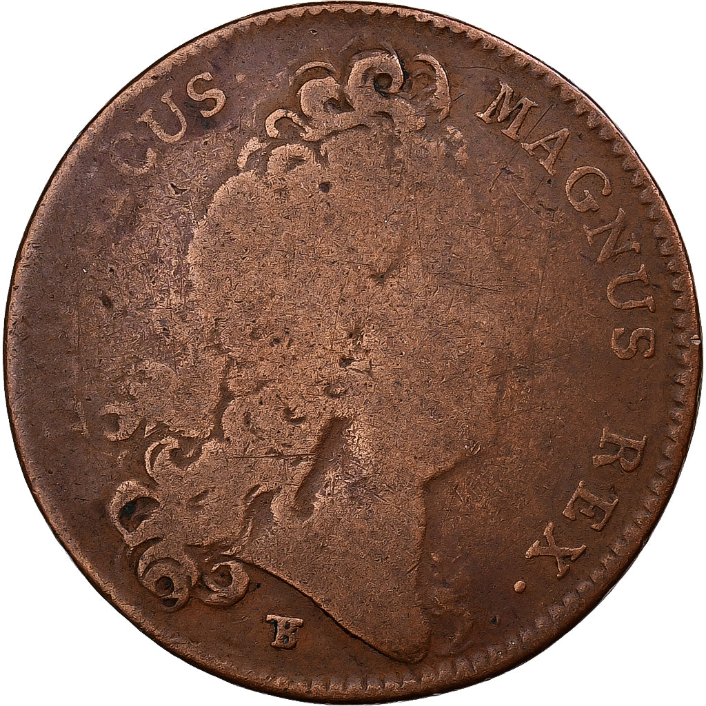 France, Token, Louis XIV, Bâtiments du Roi, 1713, Bronze, VF(20-25)