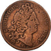 France, Token, Louis XIV, Extraordinaire des Guerres, 1712, Bronze, VF(20-25)