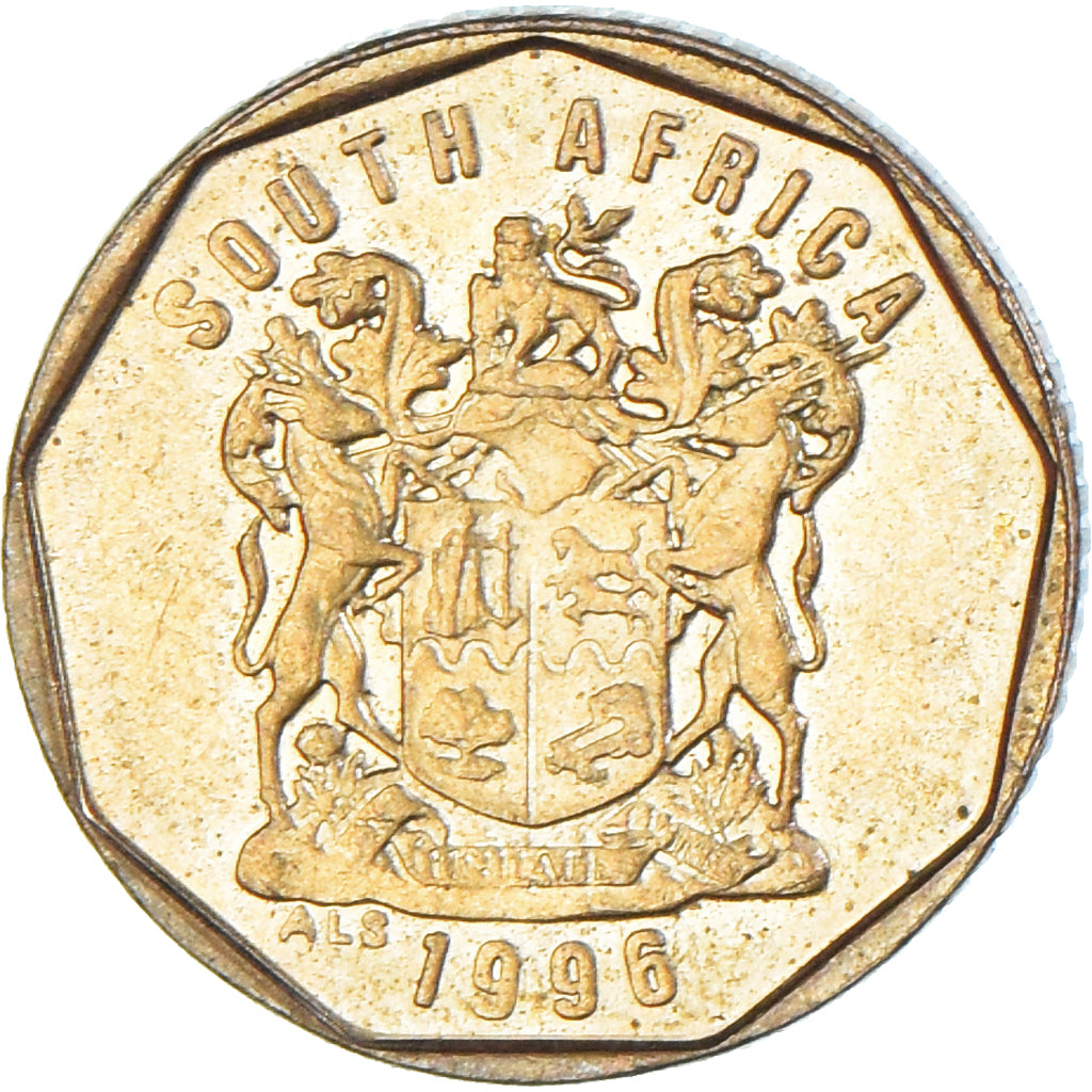 Coin, South Africa, 10 Cents, 1996