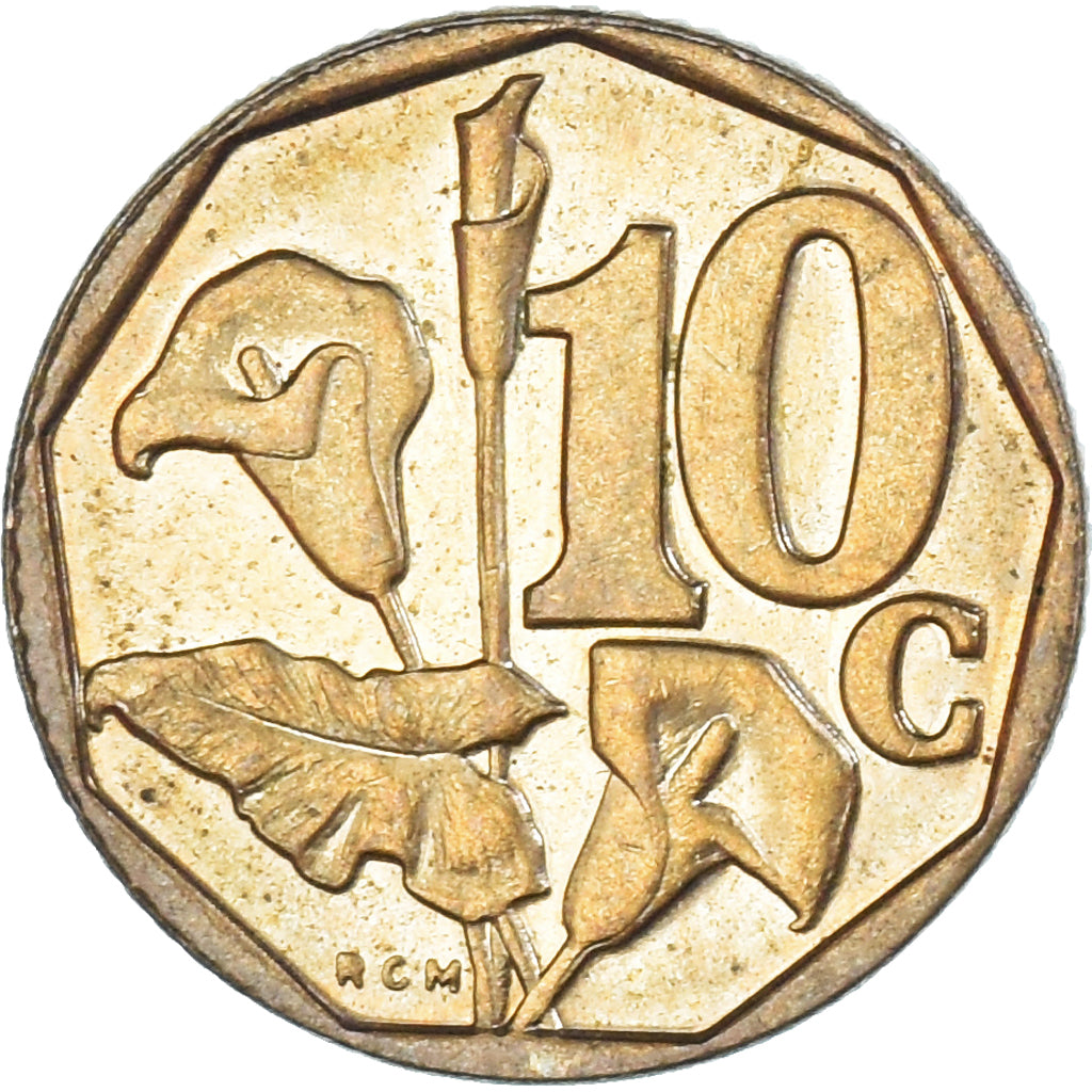 Coin, South Africa, 10 Cents, 1996