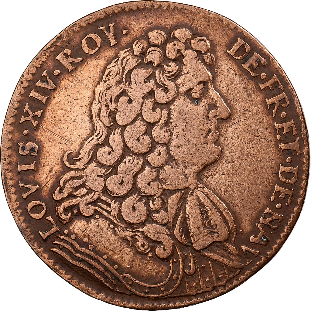 France, Nuremberg token, Louis XIV, Le Temple de la Paix, Nimègue, 1679