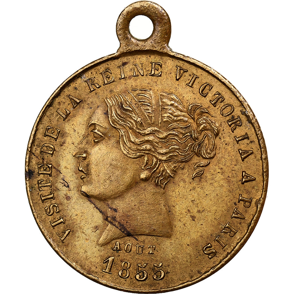 Francia, medalla, Victoria, Sébastopol succombe, 1855, Bronce dorado, EBC