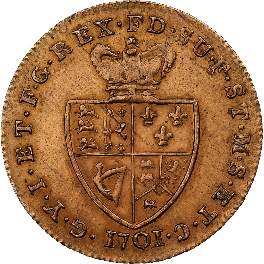 Wielka Brytania, Token, George III, 1701, Mosiądz, AU(55-58)