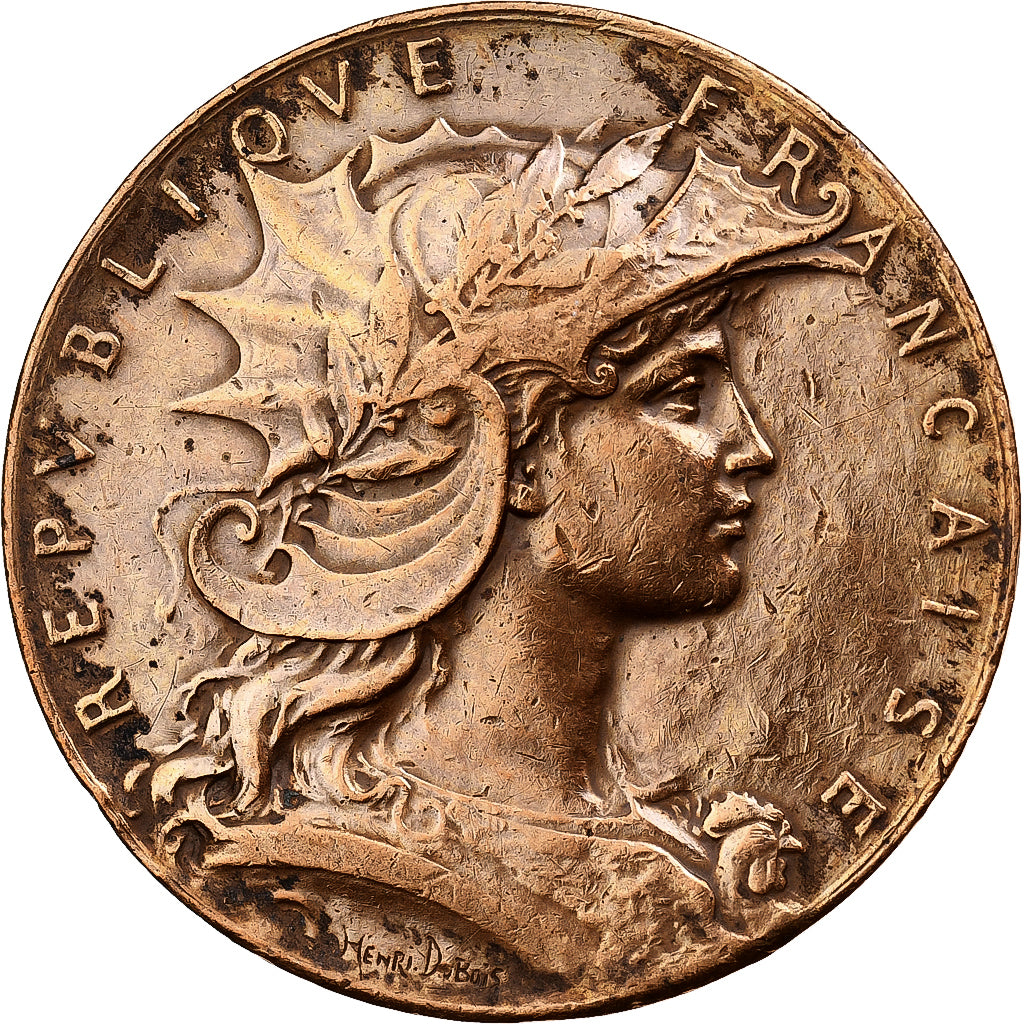 Francia, medalla, République Française, Bronce, Henri Dubois, MBC
