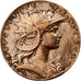Francia, medalla, République Française, Bronce, Henri Dubois, MBC