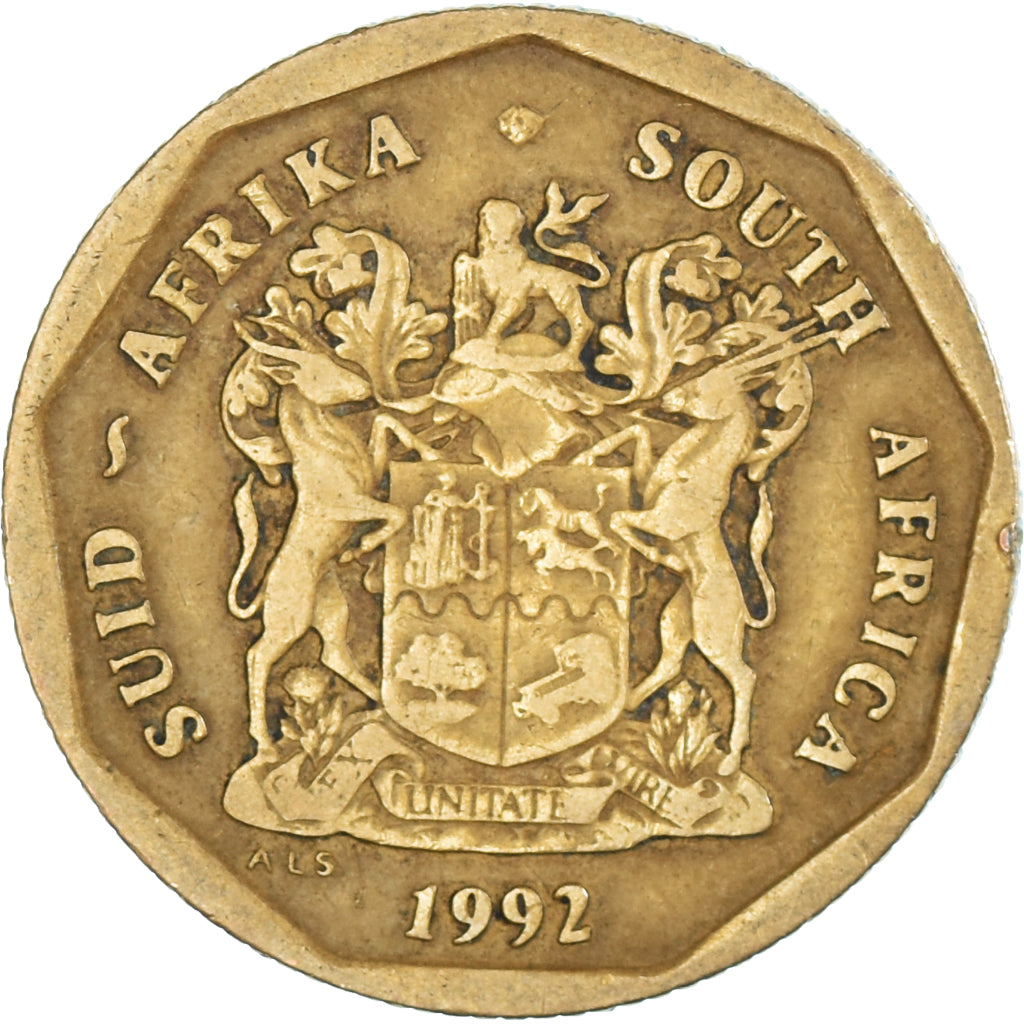 Monnaie, Afrique du Sud, 50 Cents, 1992