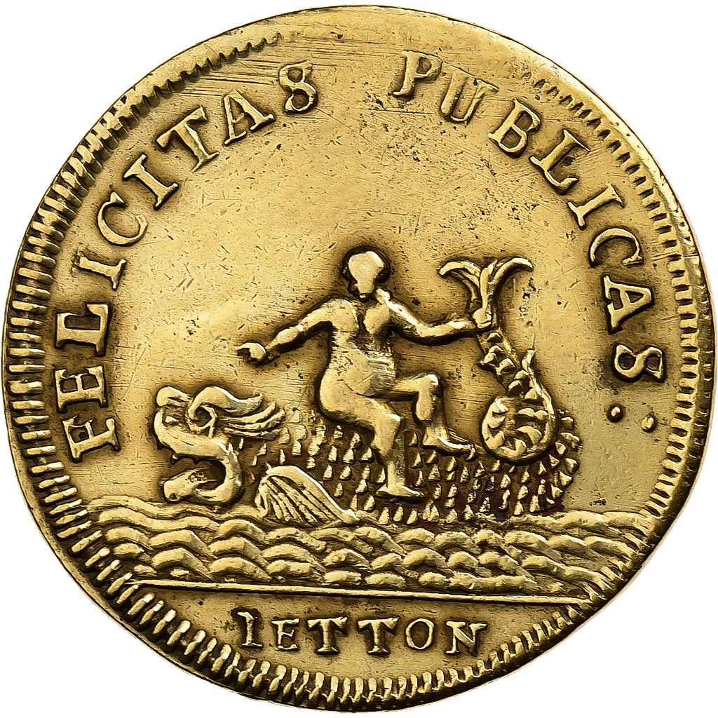 Alemania, Nuremberg token, Louis XVI, Felicitas publicas, Latón, MBC