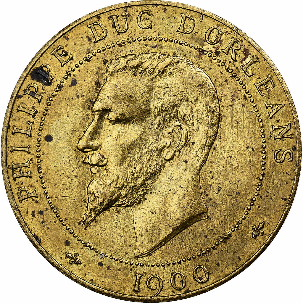Frankrijk, Medaille, Philippe d'Orléans, 1900, Tin, PR