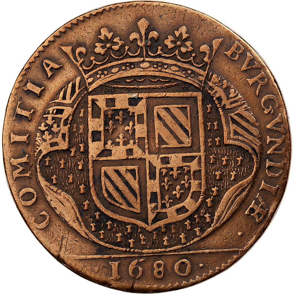Frankrijk, Medaille, Louis XIV, Etats de Bourgogne, Paix de Nimègue, 1680