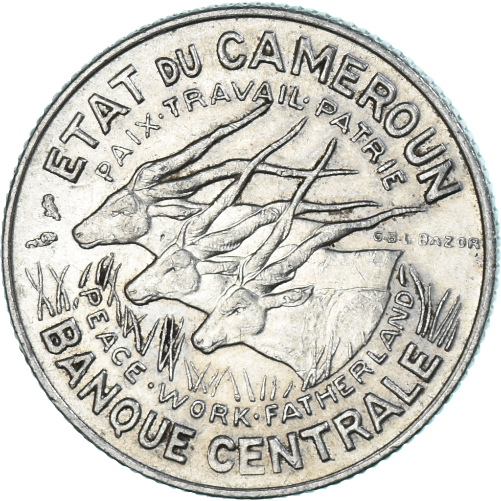 Coin, Cameroon, 100 Francs, 1968