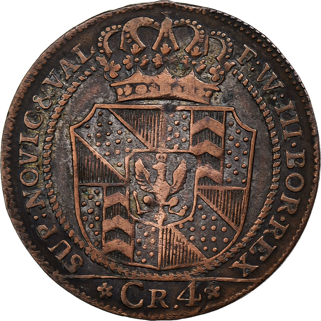 Principality of Neuchâtel, Frédéric-Guillaume III, 4 Kreuzer, 1800, Vellón