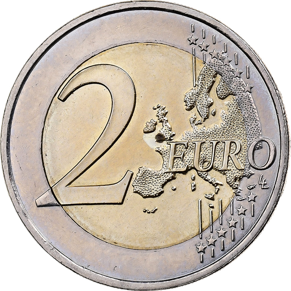 Francia, 2 Euro, Treaty of Rome, 2007, MDP, Bimetálico, SC