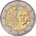 Francia, 2 Euro, Pierre de Coubertin, 2013, MDP, Bi-metallico, SPL