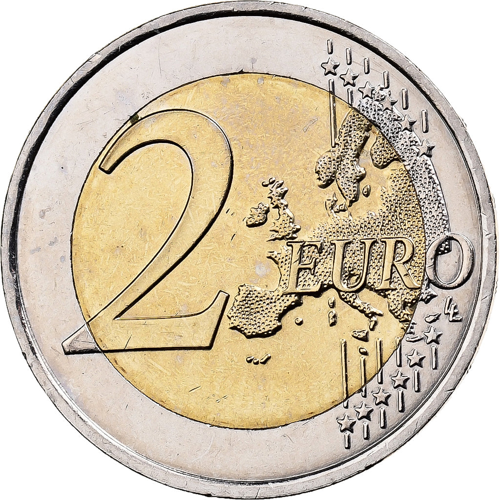 Francia, 2 Euro, Pierre de Coubertin, 2013, MDP, Bi-metallico, SPL