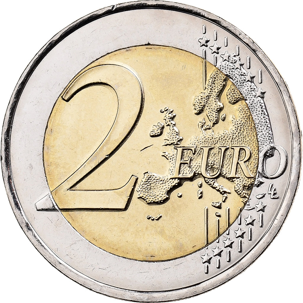 Francia, 2 Euro, Pierre de Coubertin, 2013, MDP, Bi-metallico, SPL