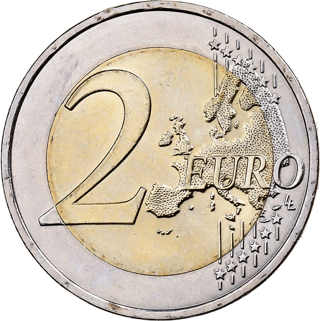 Francia, 2 Euro, UEFA Euro 2016, 2016, MDP, Bimetálico, SC