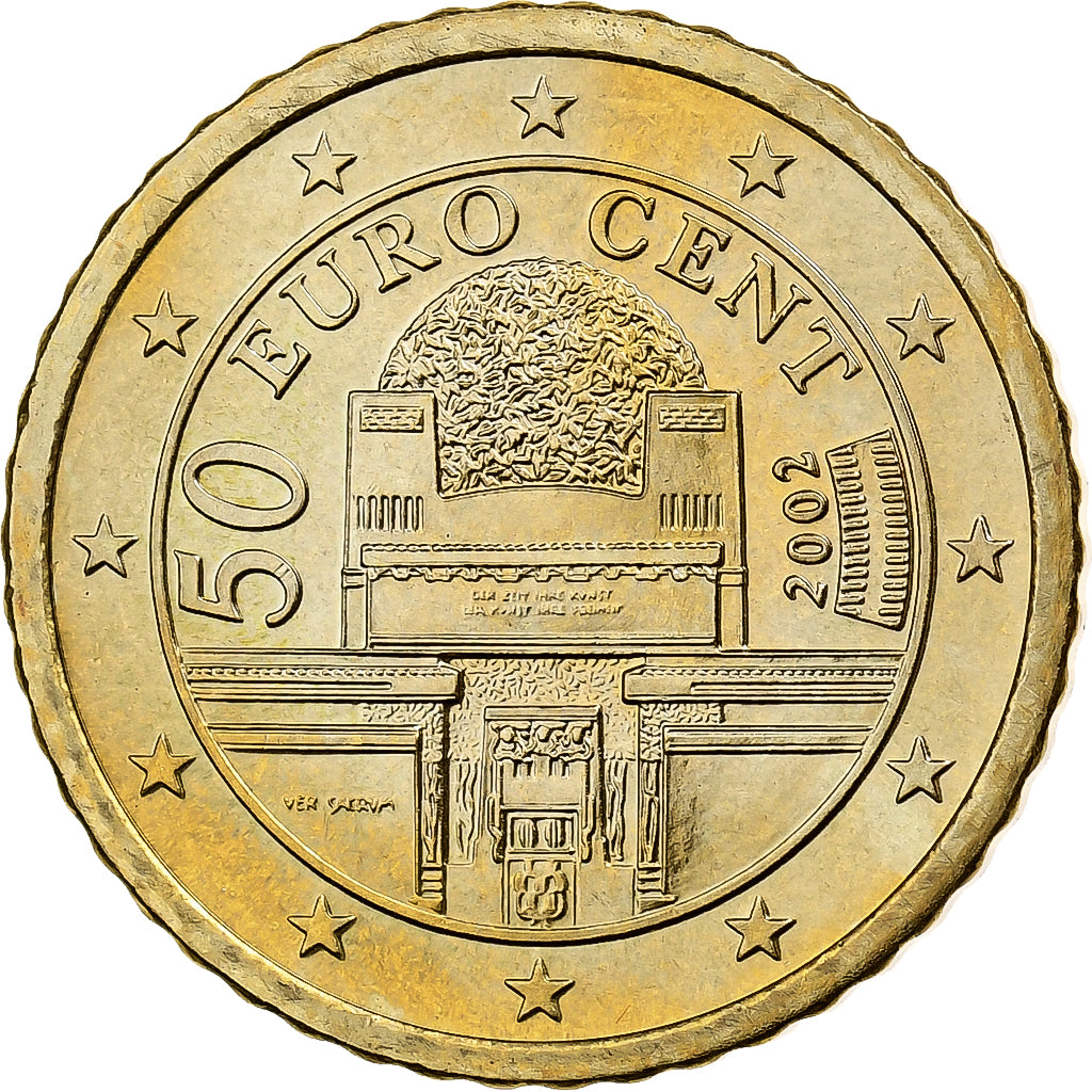 Austria, 50 Centimes, 2002, Vienna, Nordic gold, SPL