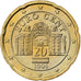 Áustria, 20 Centimes, 2006, Vienna, Nordic gold, MS(63)