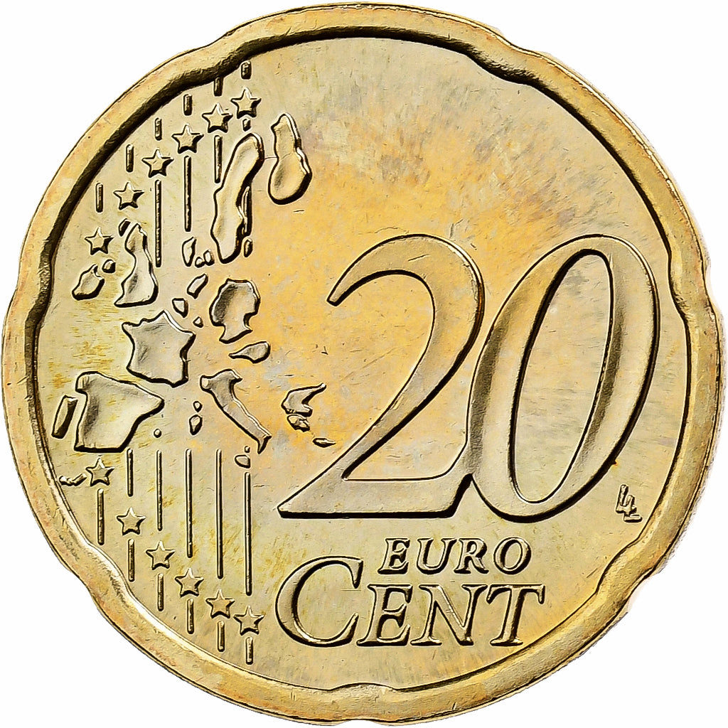Áustria, 20 Centimes, 2006, Vienna, Nordic gold, MS(63)