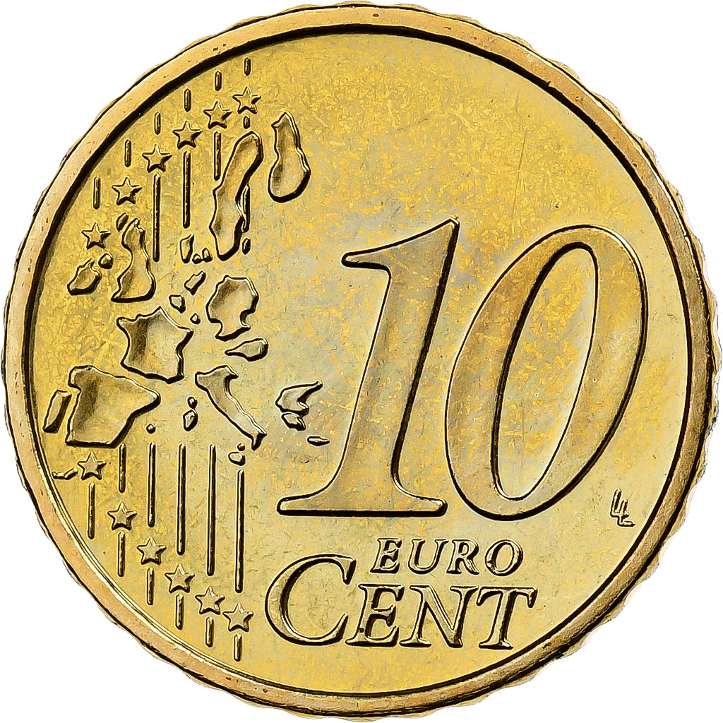 Austria, 10 Centimes, 2005, Vienna, Nordic gold, MS(63)