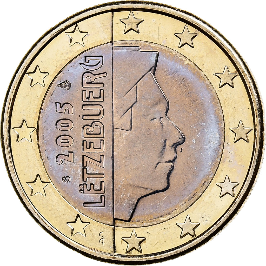 Luxemburgo, Henri I, 1 Euro, 2005, Vantaa, Bimetálico, MS(63)