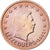Luxemburgo, Henri I, 5 Centimes, 2002, Utrecht, Aço Cromado a Cobre, MS(63)